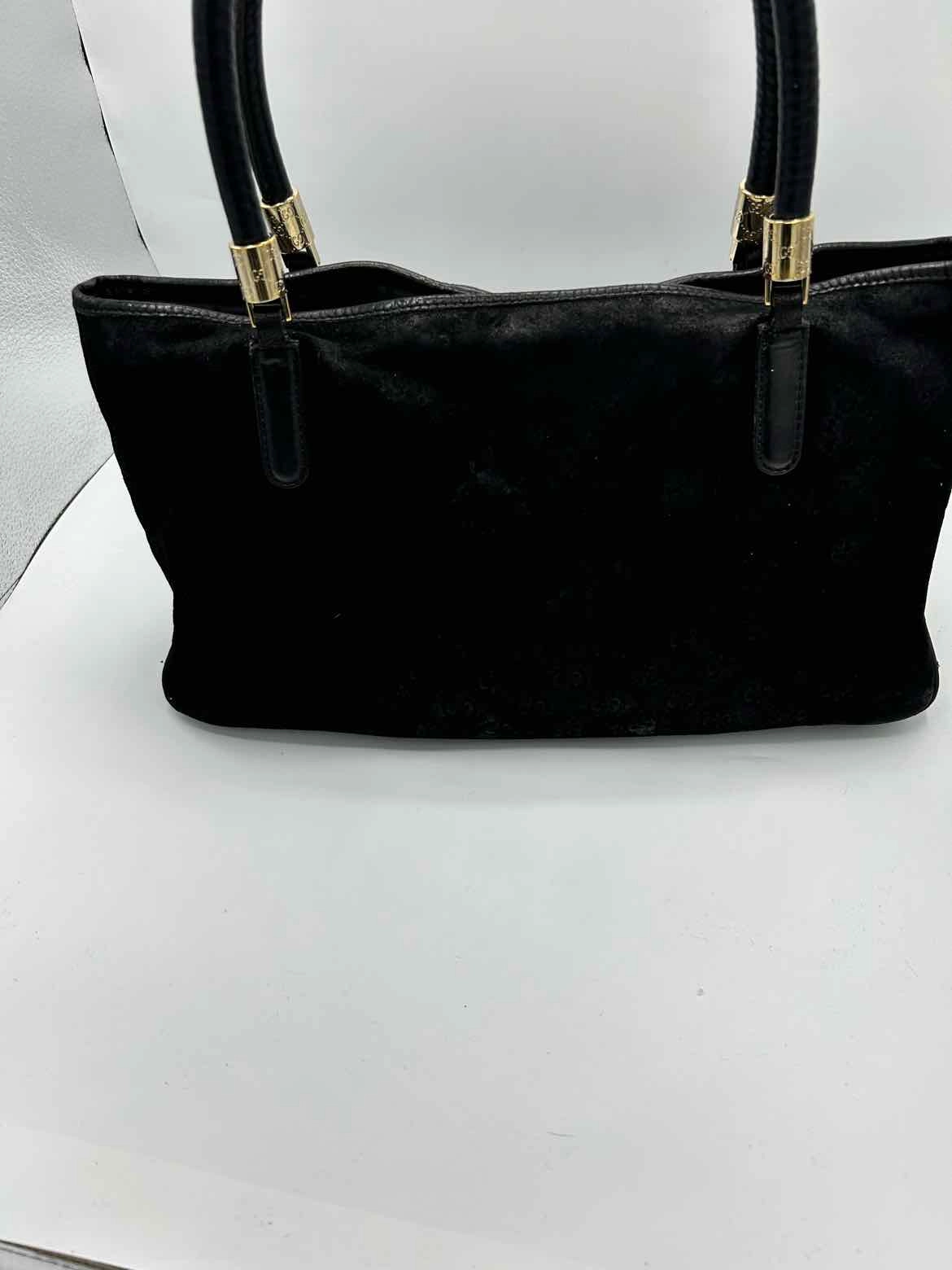 Gucci Jackie Sherry Line Canvas Black Handbag