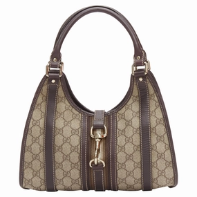 Gucci Joy Hobo Supreme GG Monogram Horsebit Clasp Shoulder Bag