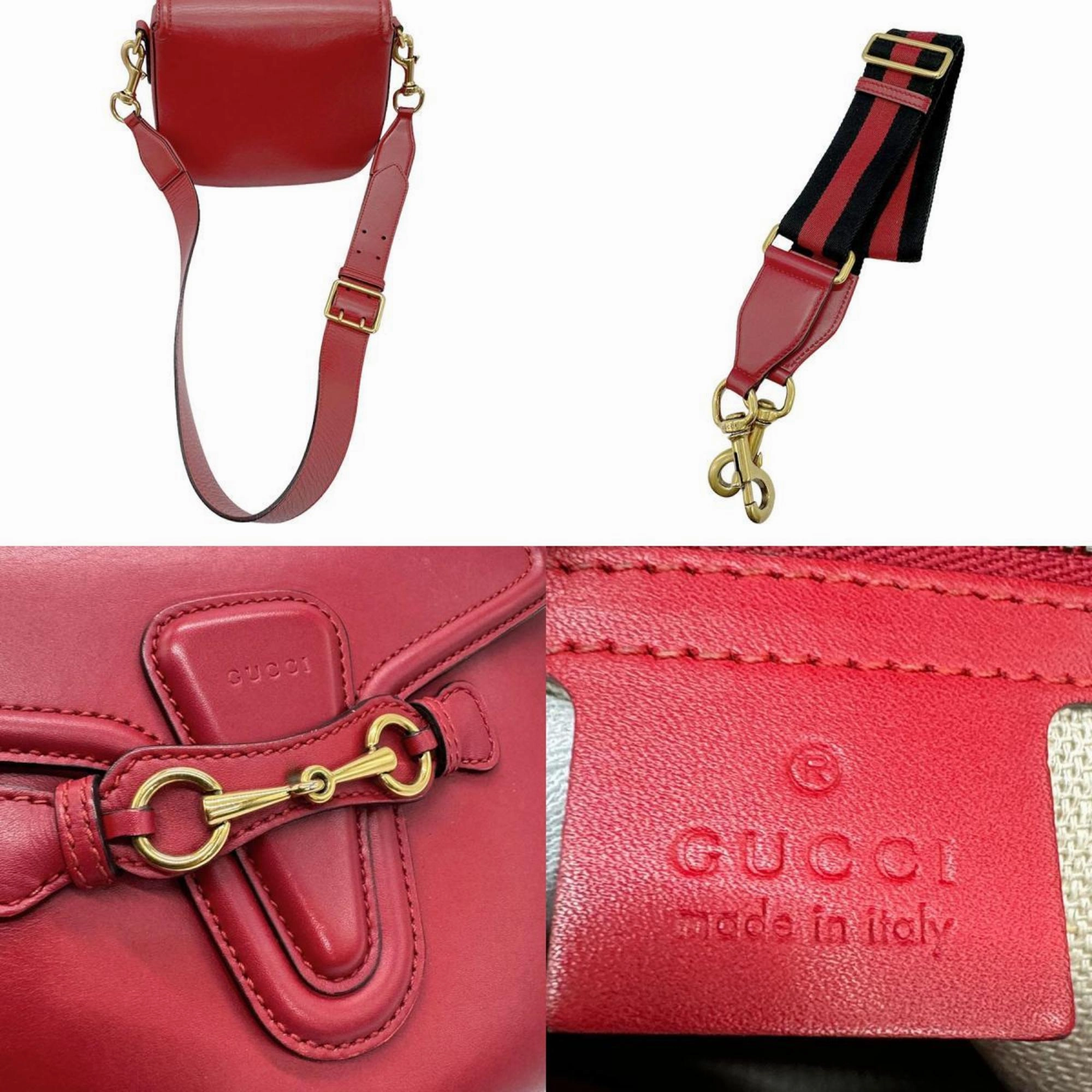 Gucci Lady Web  Leather Shoulder Bag ()