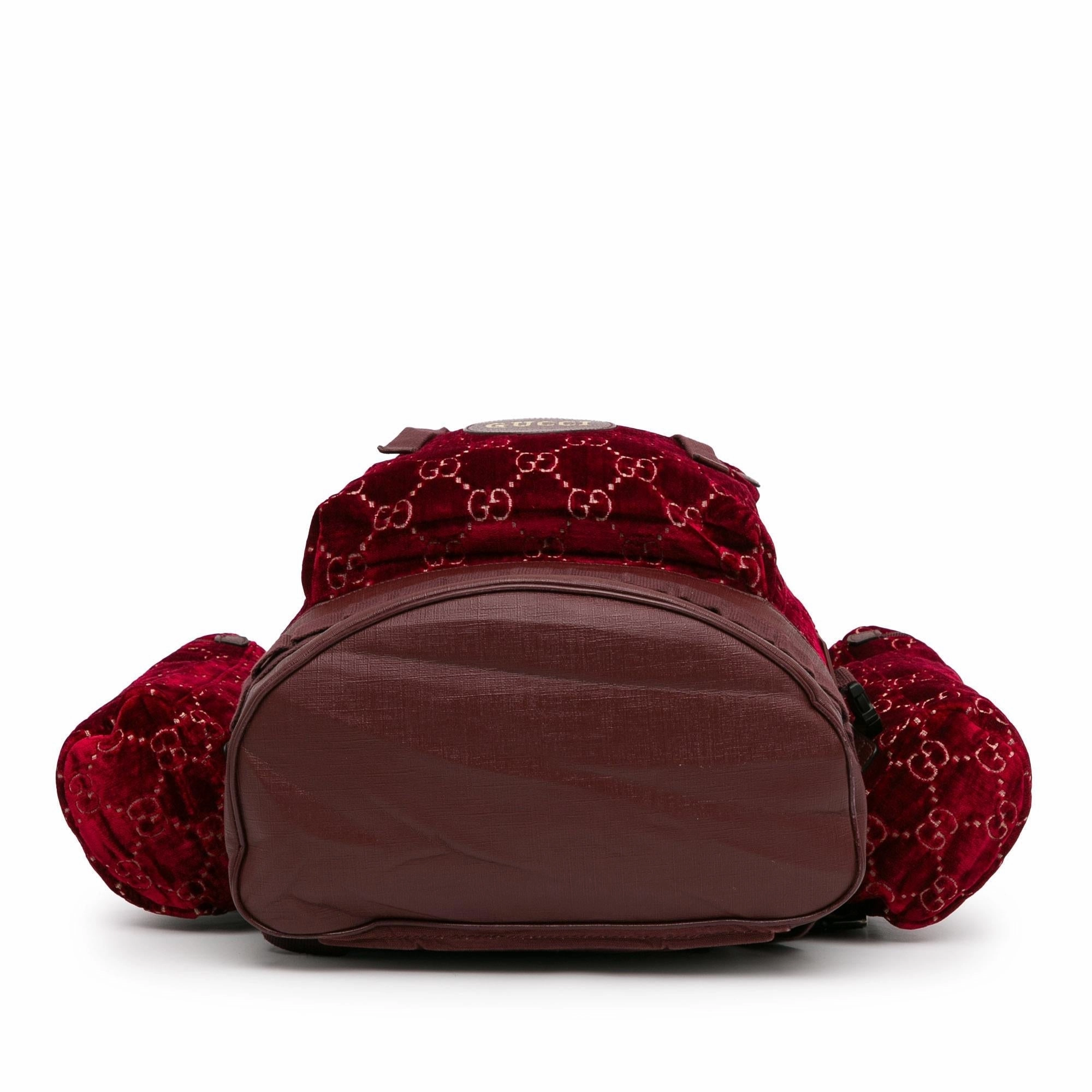 Gucci Large GG Velvet Heart Alpina Backpack (SHG-DFaDkG)
