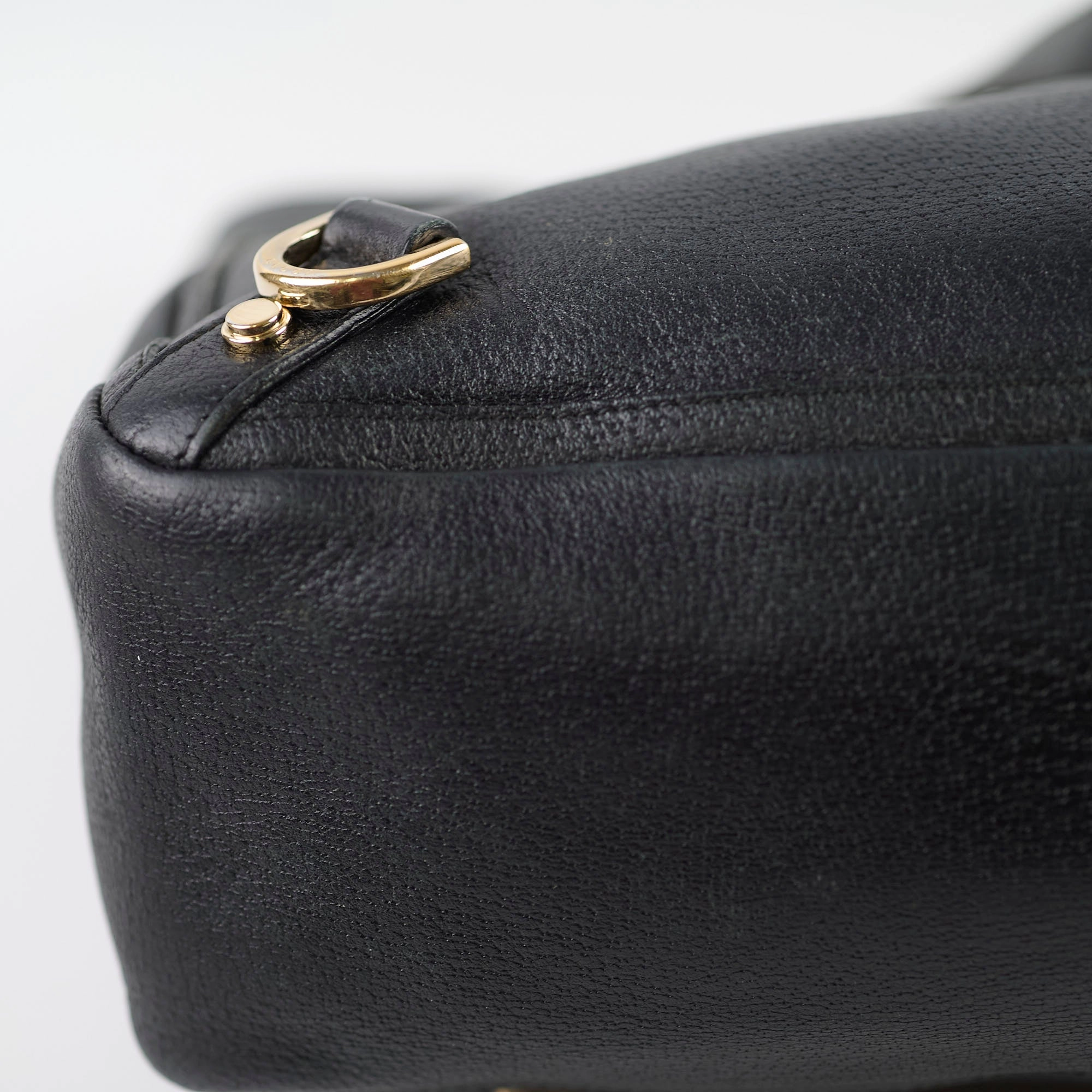 Gucci Leather Abbey Tote Black