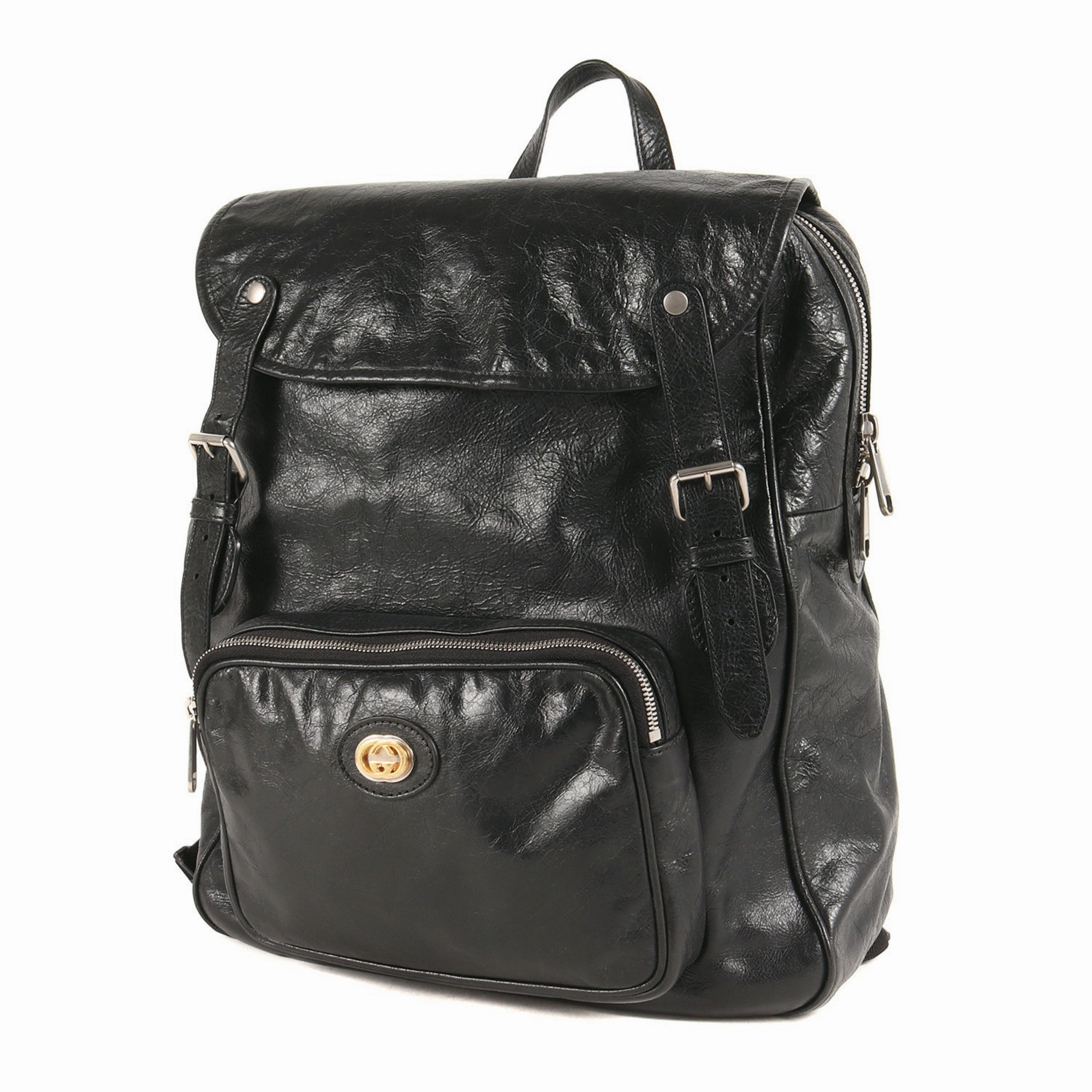 Gucci  Leather Backpack (Pre-Owned)