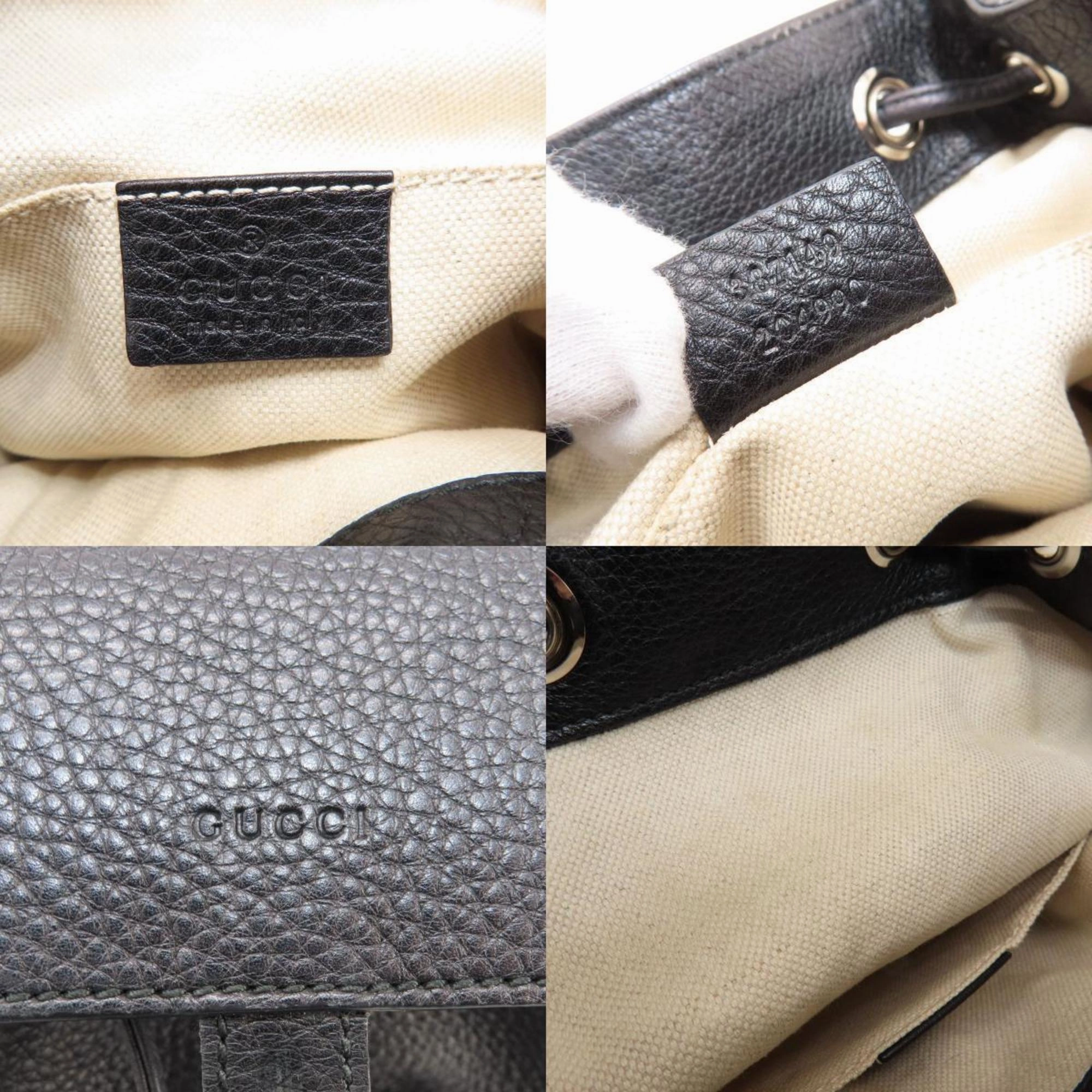 Gucci  Leather Backpack (Pre-Owned)