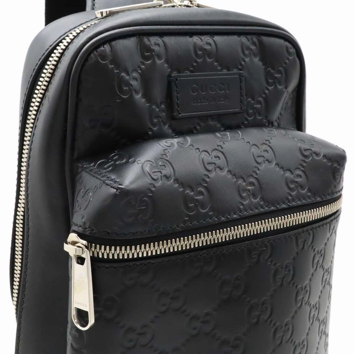 Gucci Leather Crossbody Bag Black