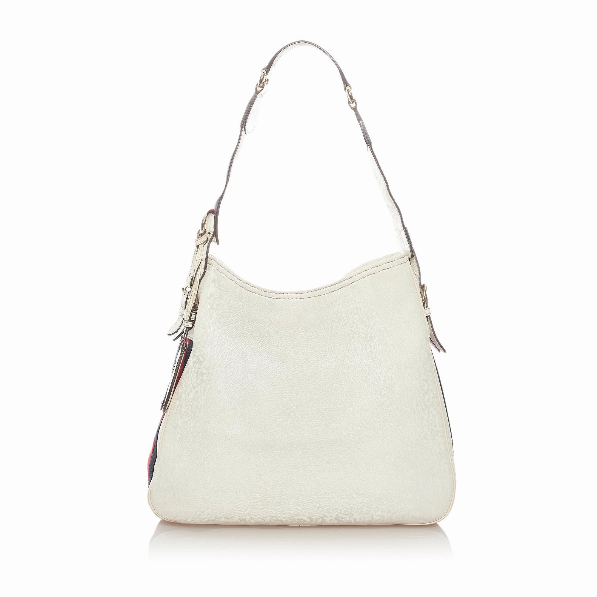 Gucci Leather Heritage Shoulder Bag (SHG-33271)