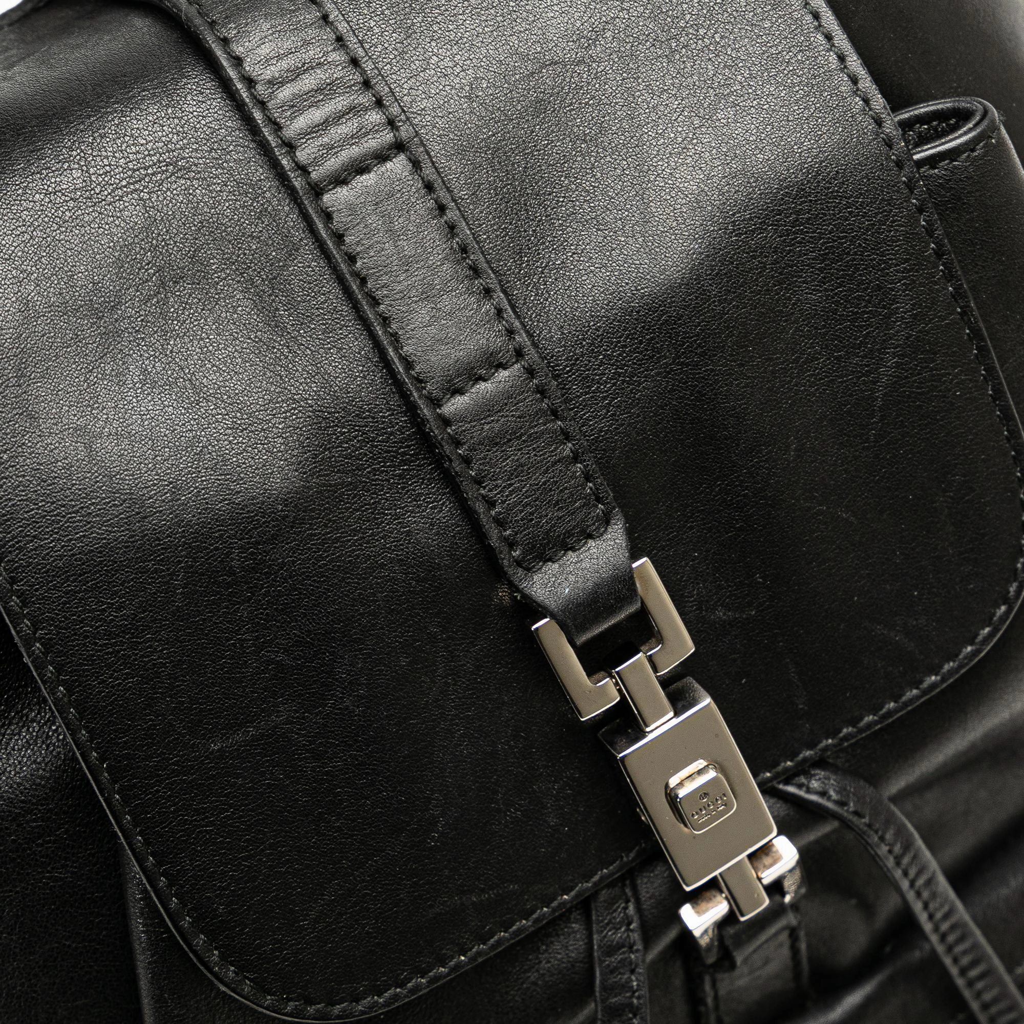 Gucci Leather Jackie Backpack (SHG-VVWUKO)
