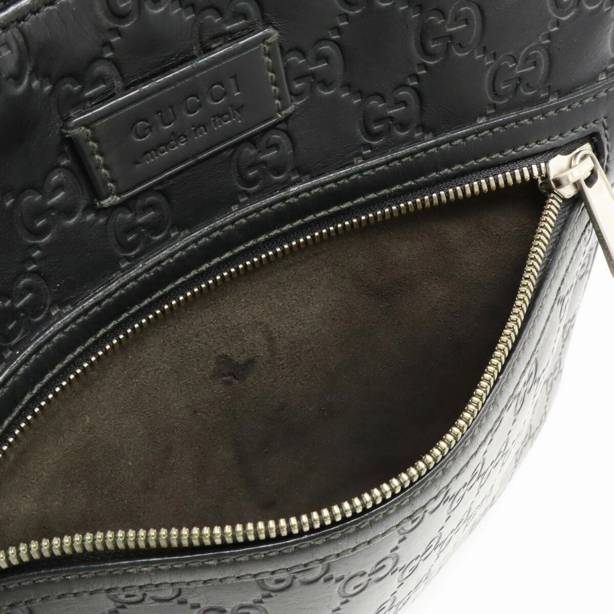Gucci Leather Shoulder Bag Black