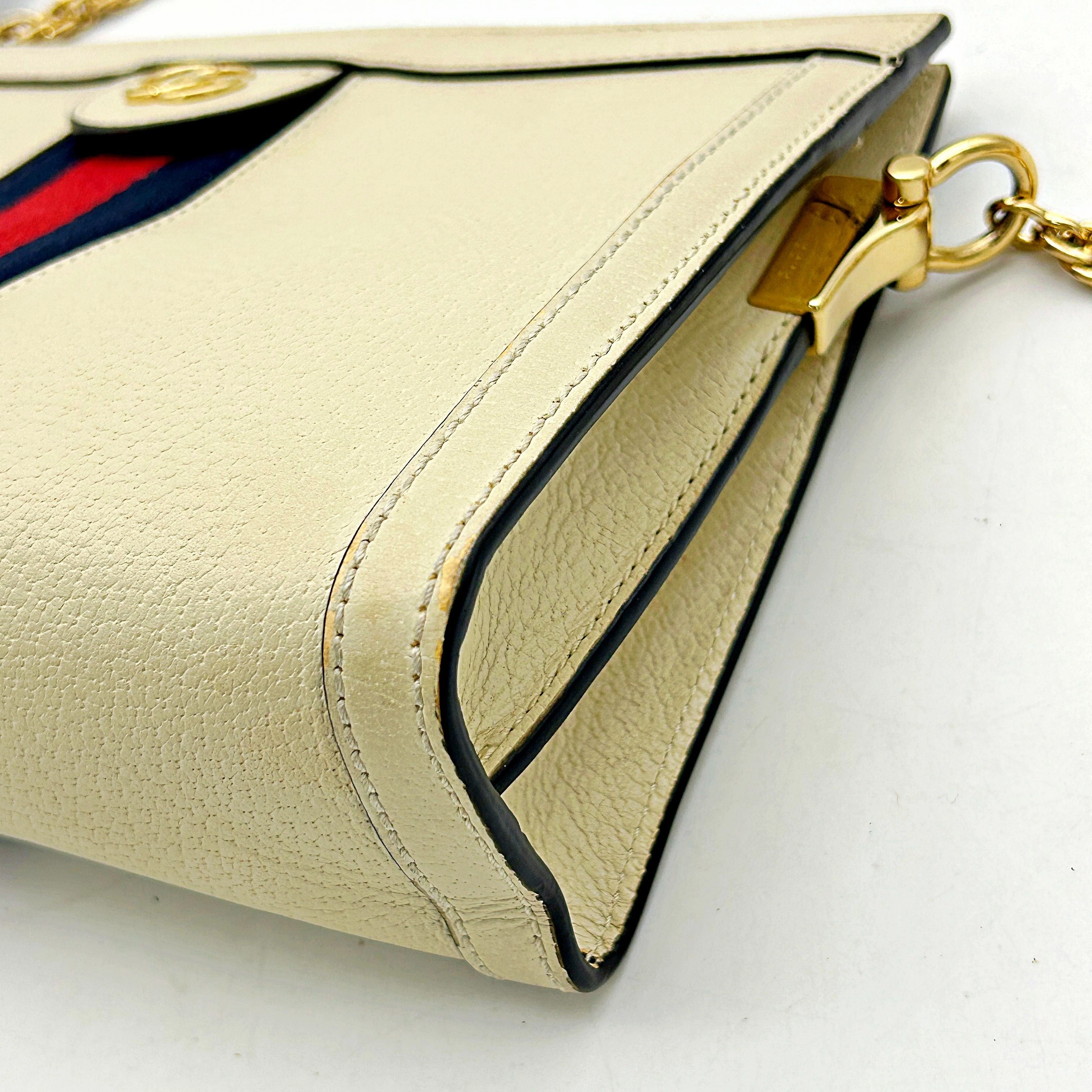 Gucci Leather Small Ophidia Chain Bag - Brown Crossbody Bags, Handbags  gu9965cc