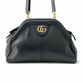 GUCCI Liber Small Shoulder Bag Black524620 Leather