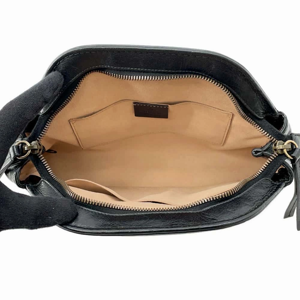 GUCCI Liber Small Shoulder Bag Black524620 Leather