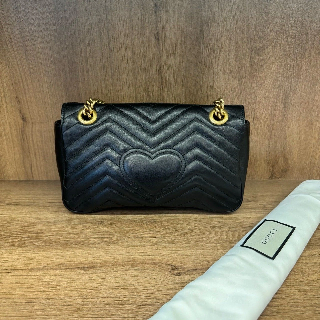 Gucci Marmont Black Leather Crossbody Bag Small