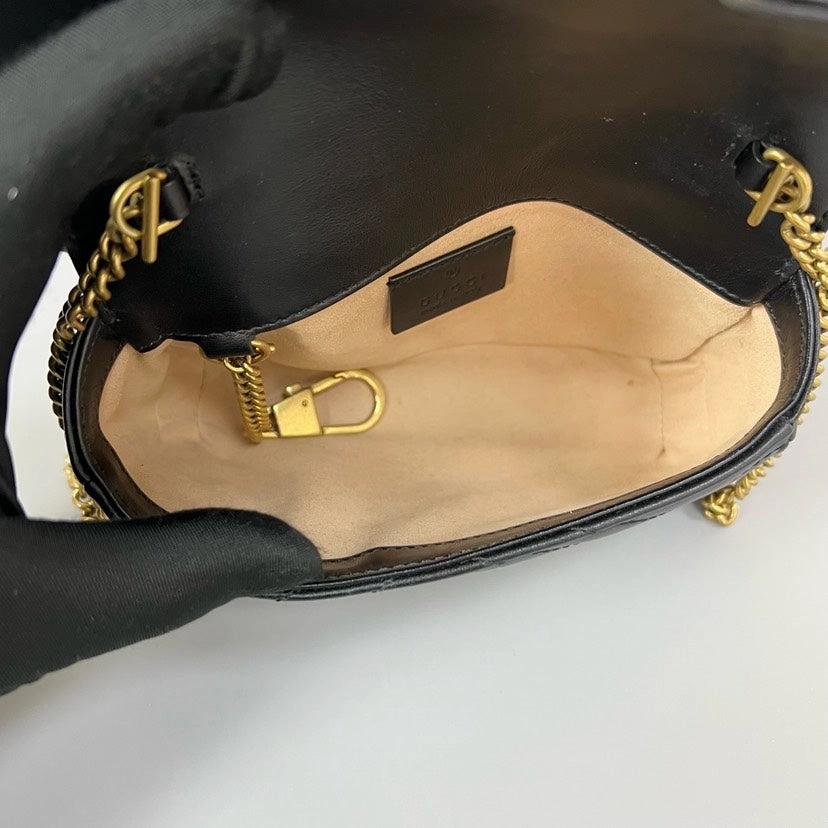 Gucci Marmont Mini Black Crossbody Bag