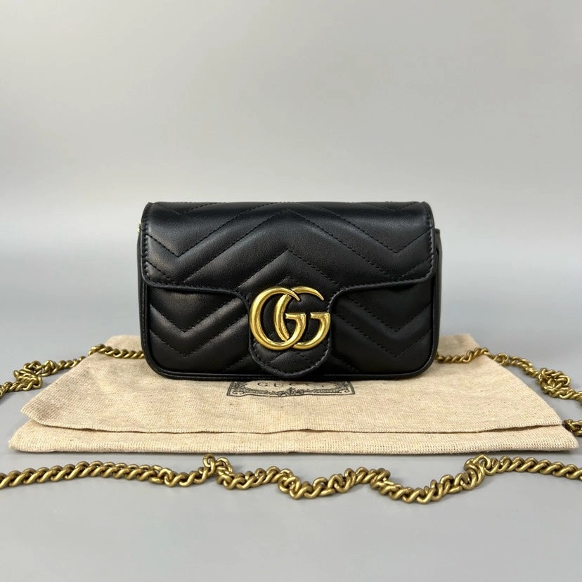 Gucci Marmont Mini Black Crossbody Bag