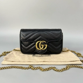 Gucci Marmont Mini Black Crossbody Bag