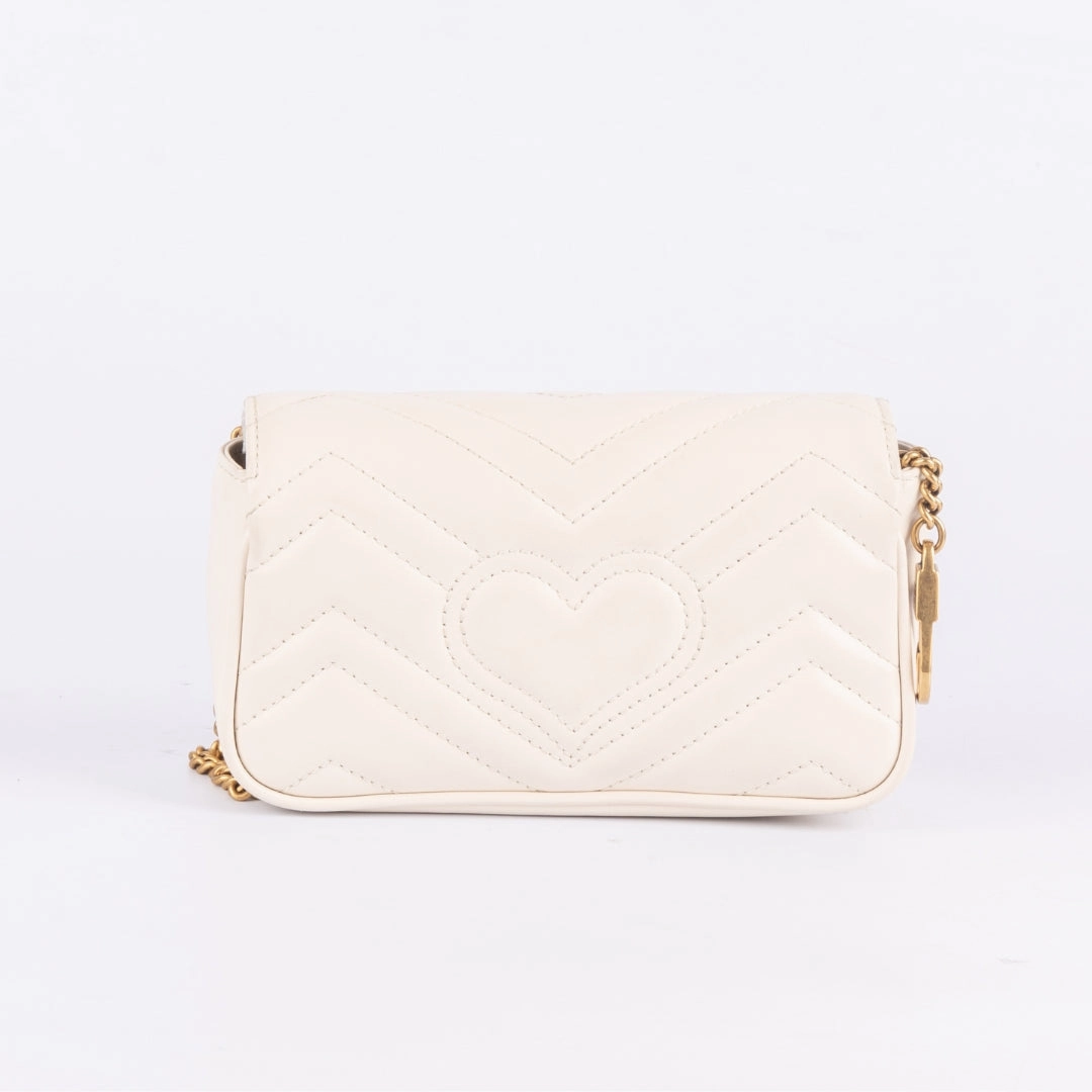 Gucci Matelasse GG Super Mini Marmont Shoulder Bag