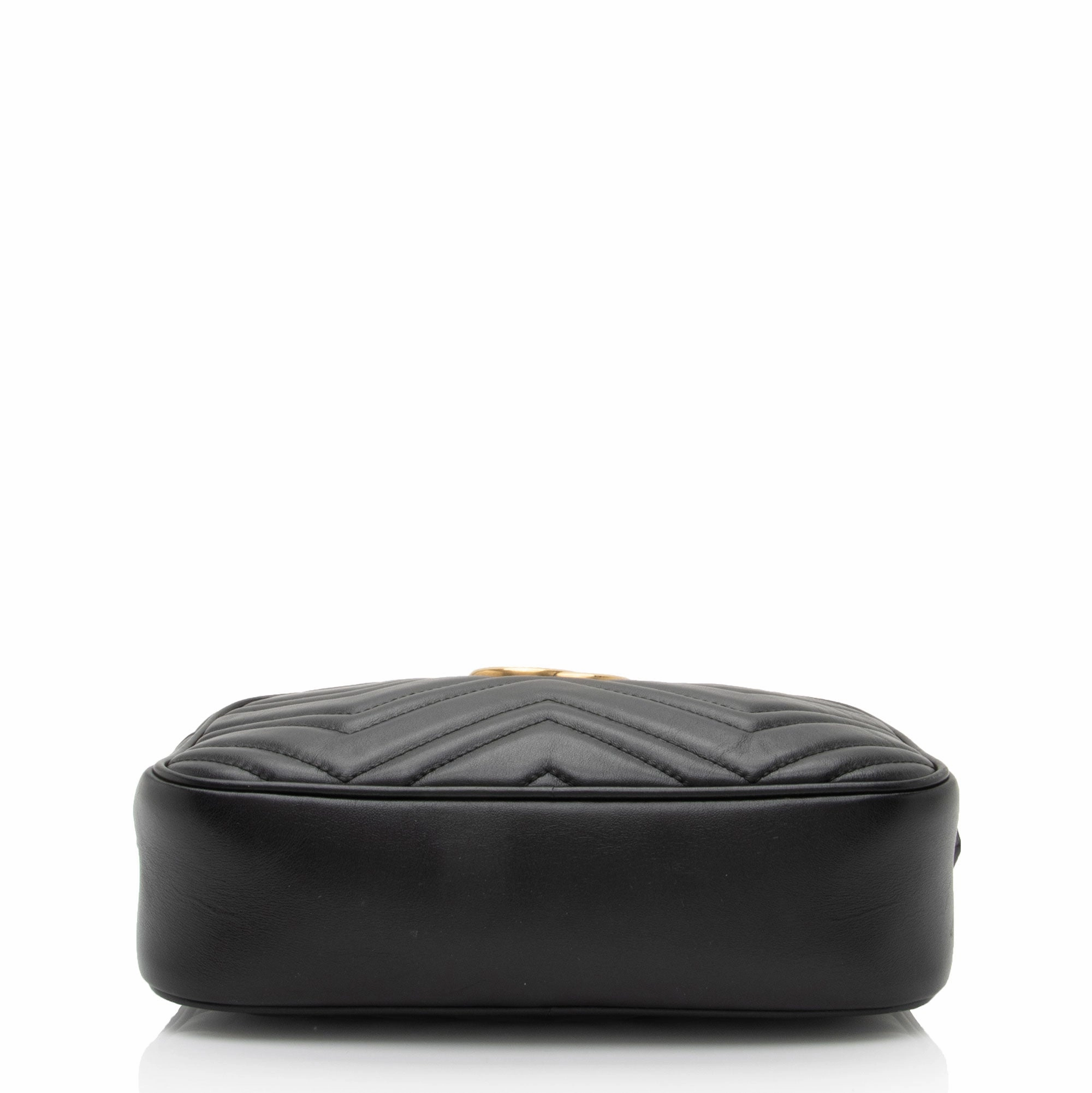 Gucci Matelasse Leather GG Marmont Small Shoulder Bag (SHF-E9Frrv)