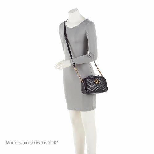Gucci Matelasse Leather GG Marmont Small Shoulder Bag (SHF-E9Frrv)