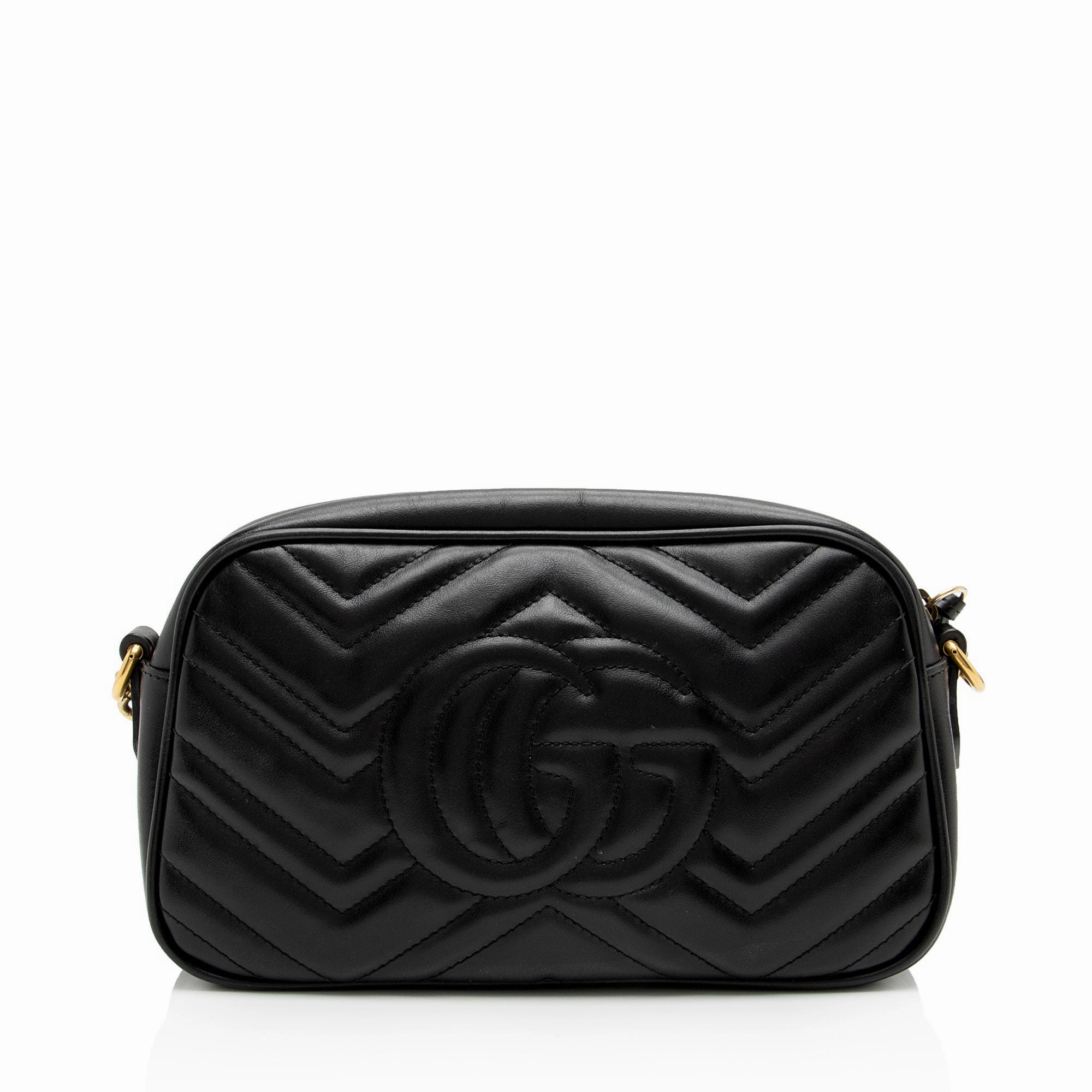 Gucci Matelasse Leather GG Marmont Small Shoulder Bag (SHF-FVS5c3)