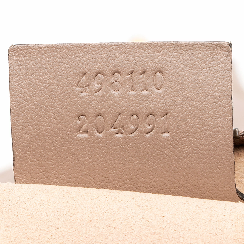 Gucci Matelasse Leather GG Marmont Top Handle Small Shoulder Bag (SHF-20966)