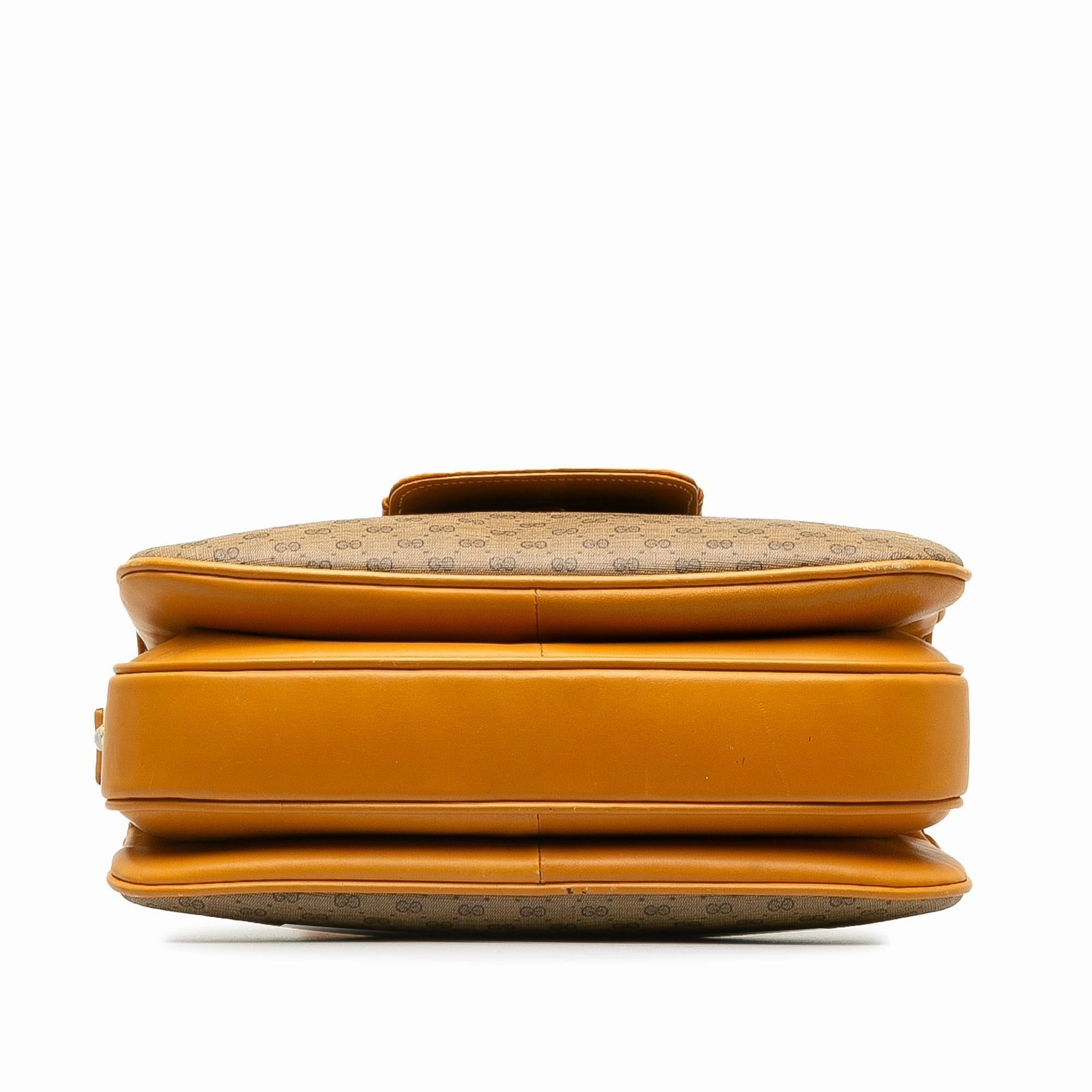 Gucci Micro GG Horsebit Flap Crossbody Bag (SHG-MhRV6b)