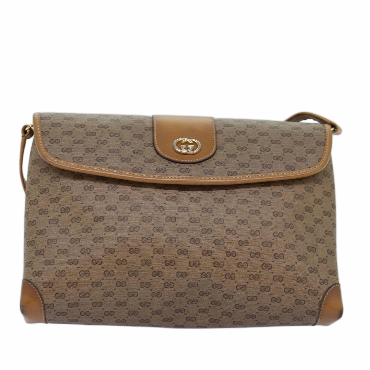GUCCI Micro GG Supreme Shoulder Bag PVC Beige 001 14 5364  12661