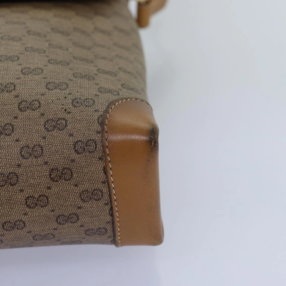 GUCCI Micro GG Supreme Shoulder Bag PVC Beige 001 14 5364  12661