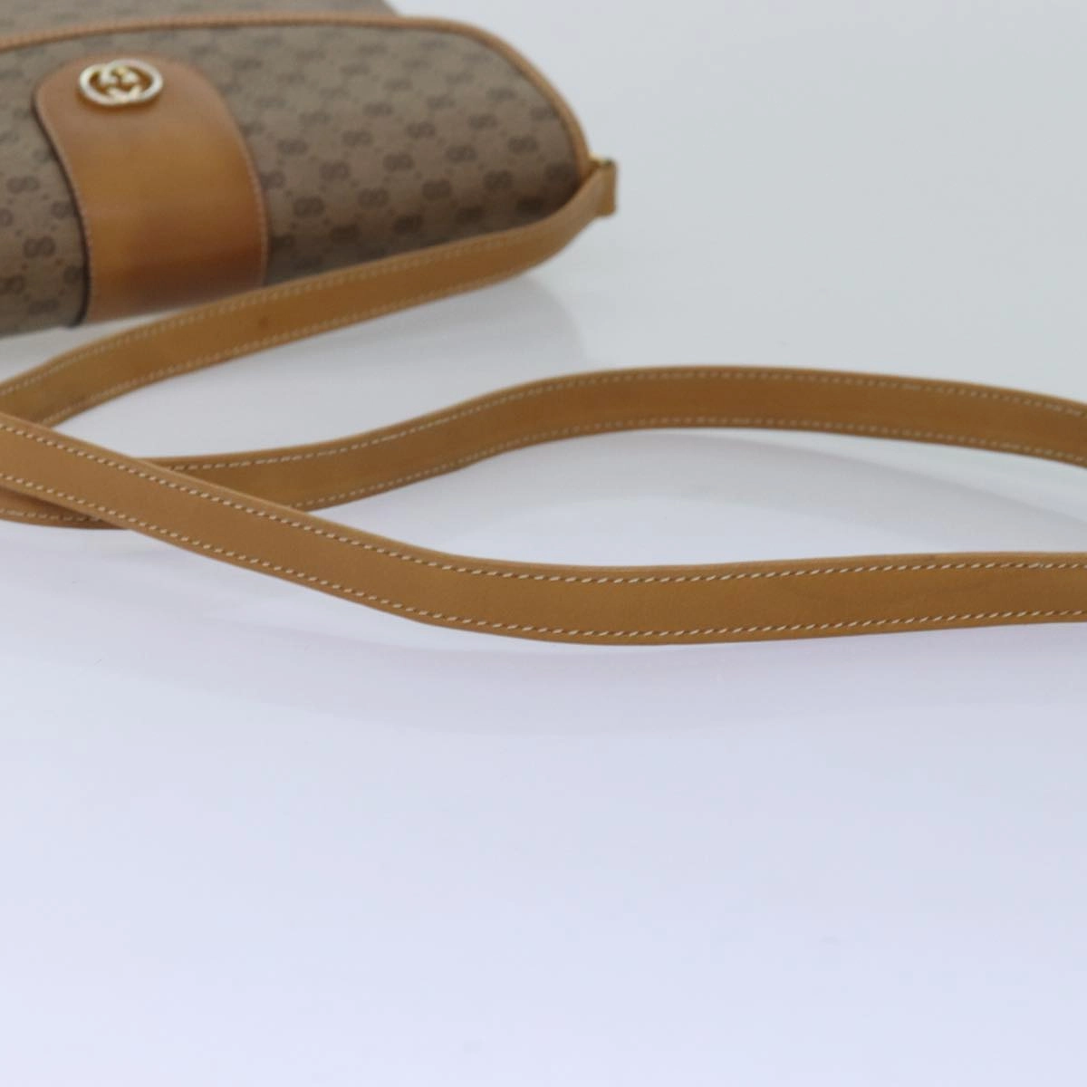 GUCCI Micro GG Supreme Shoulder Bag PVC Beige 001 14 5364  12661
