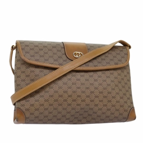 GUCCI Micro GG Supreme Shoulder Bag PVC Beige 001 14 5364  12661