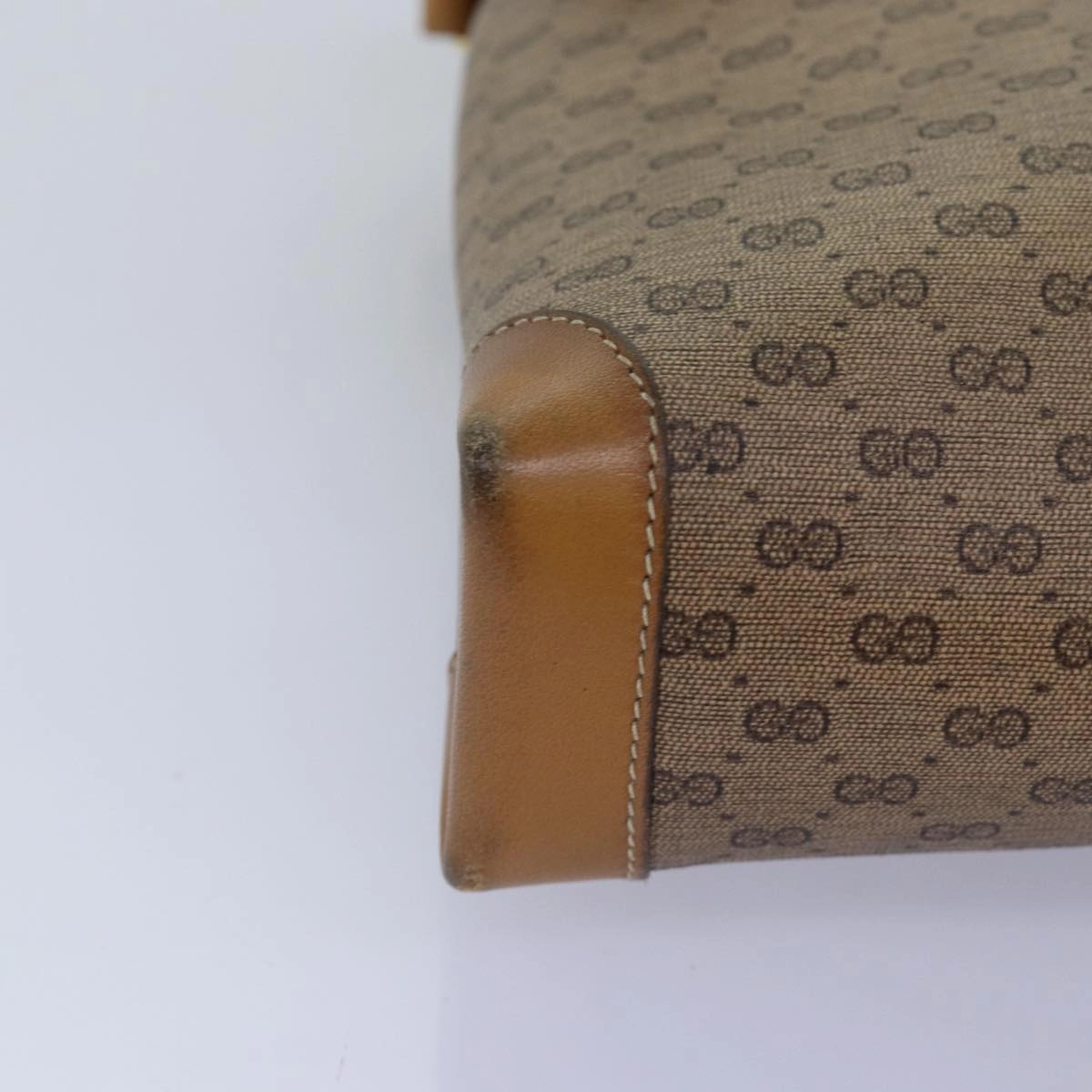 GUCCI Micro GG Supreme Shoulder Bag PVC Beige 001 14 5364  12661
