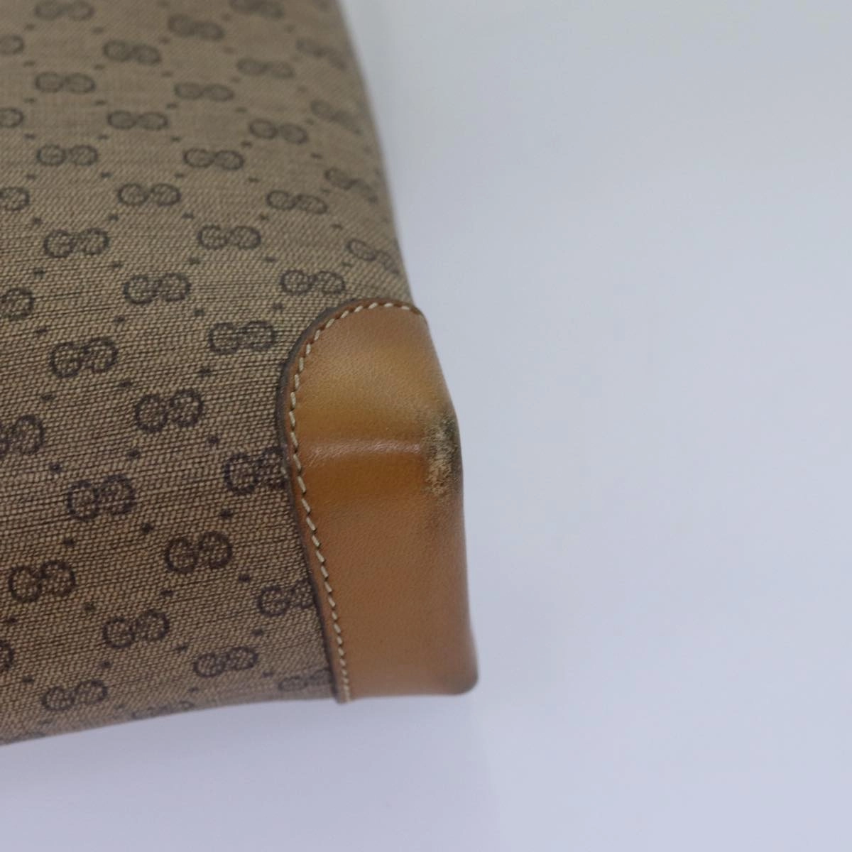 GUCCI Micro GG Supreme Shoulder Bag PVC Beige 001 14 5364  12661