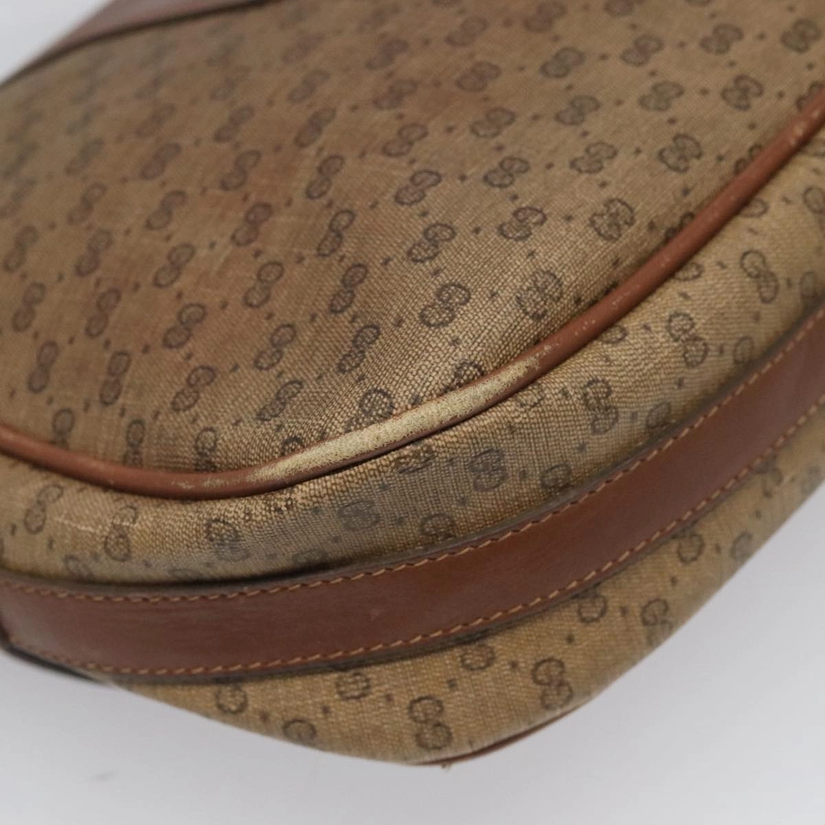 Gucci Micro Small Gg Canvas Brown Canvas Shoulder Bag ()