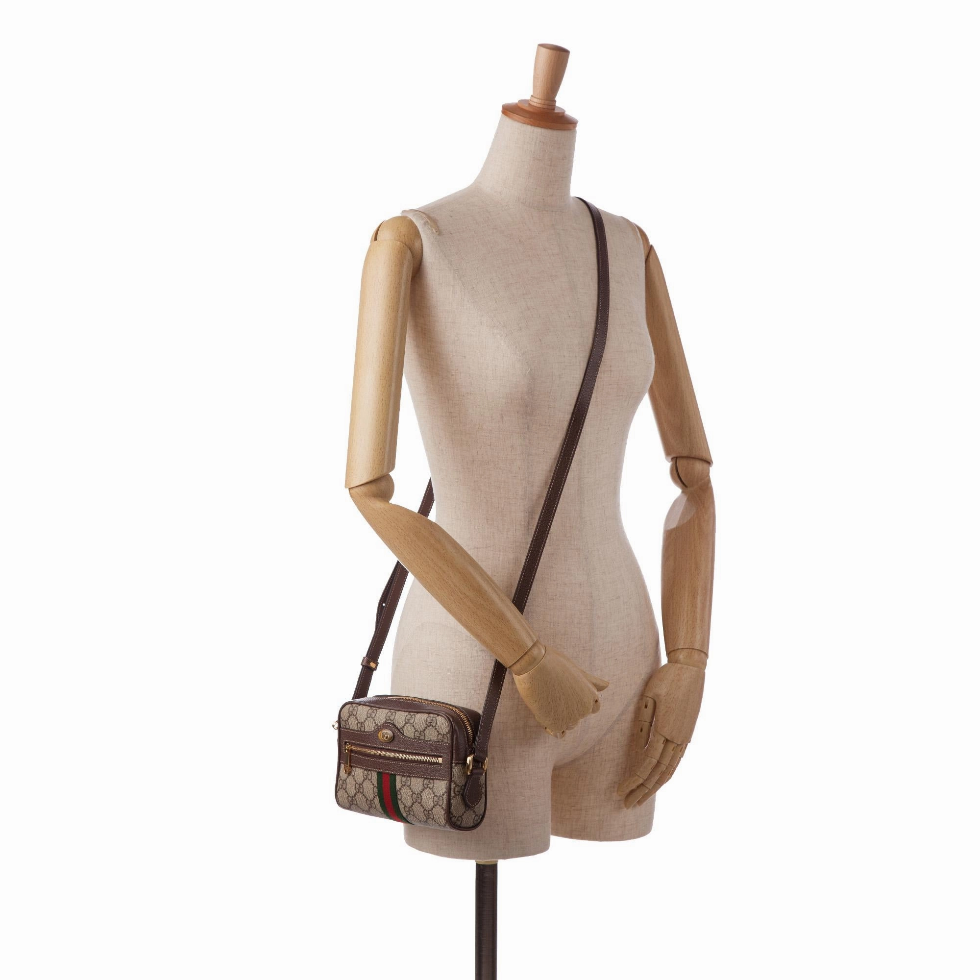Gucci Mini GG Supreme Ophidia Crossbody Bag (SHG-PbO4IG)