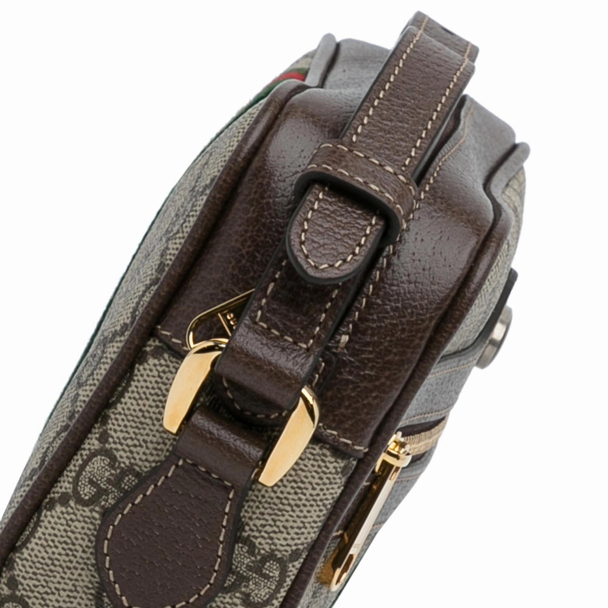 Gucci Mini GG Supreme Ophidia Crossbody Bag (SHG-PbO4IG)