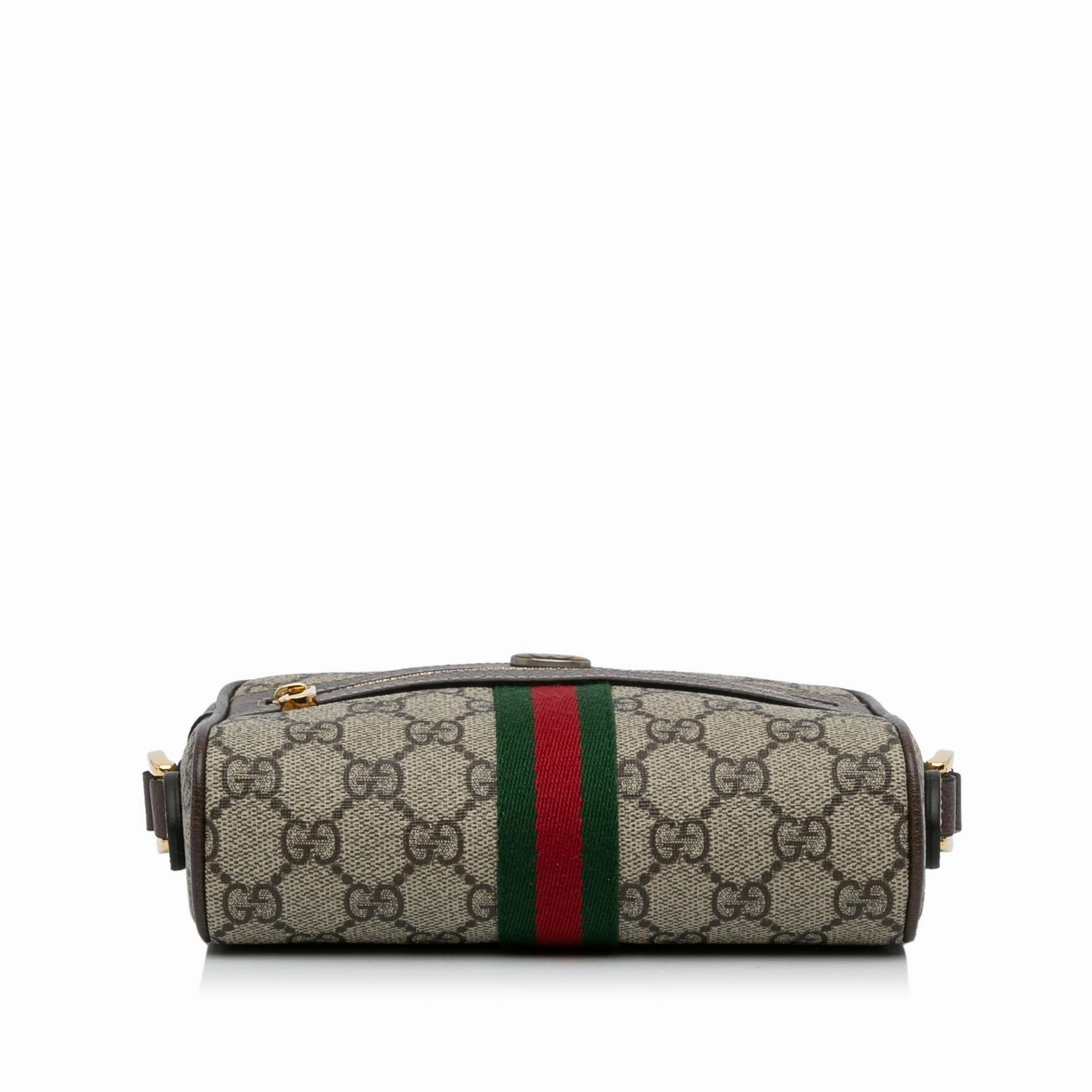 Gucci Mini GG Supreme Ophidia Crossbody Bag (SHG-PbO4IG)