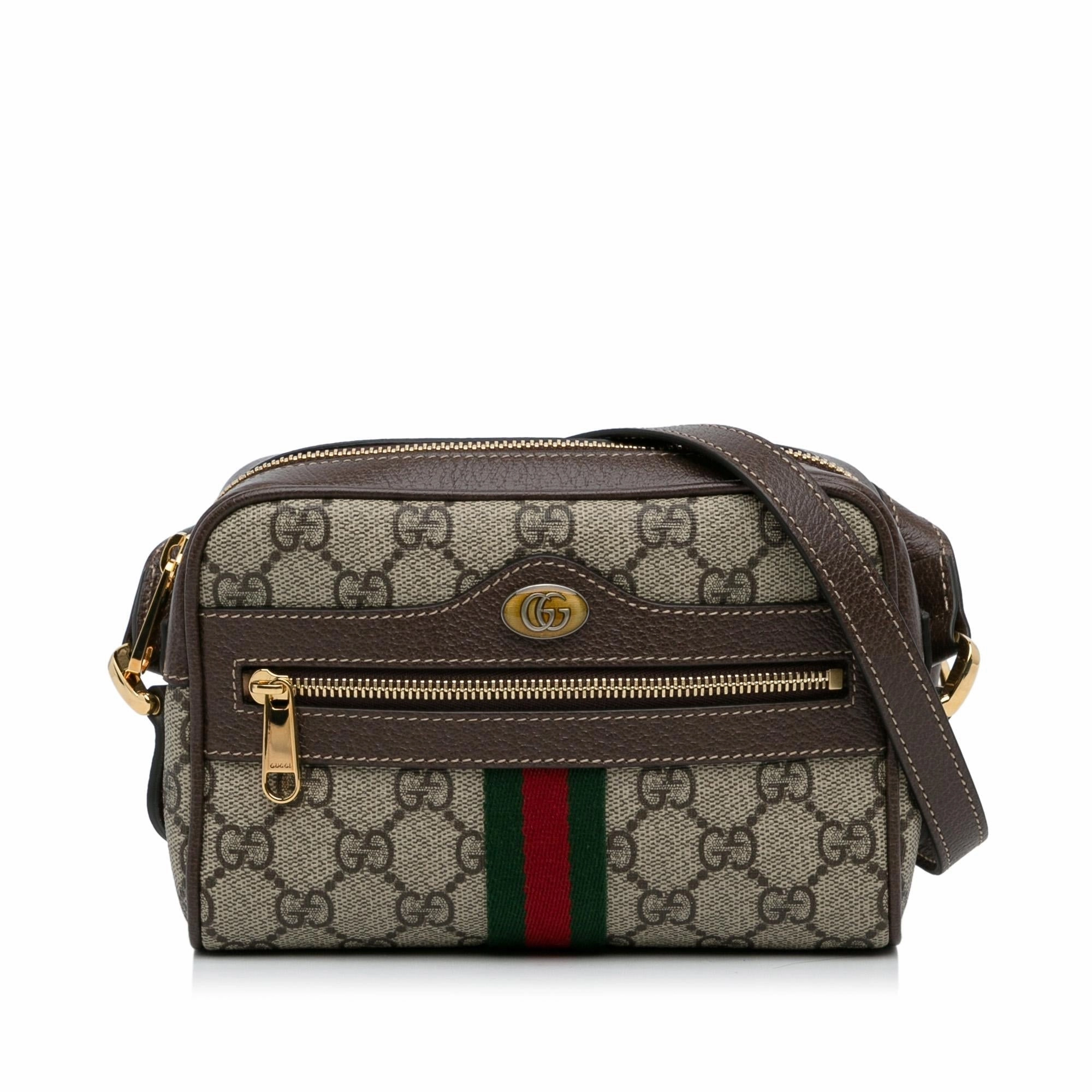 Gucci Mini GG Supreme Ophidia Crossbody Bag (SHG-PbO4IG)