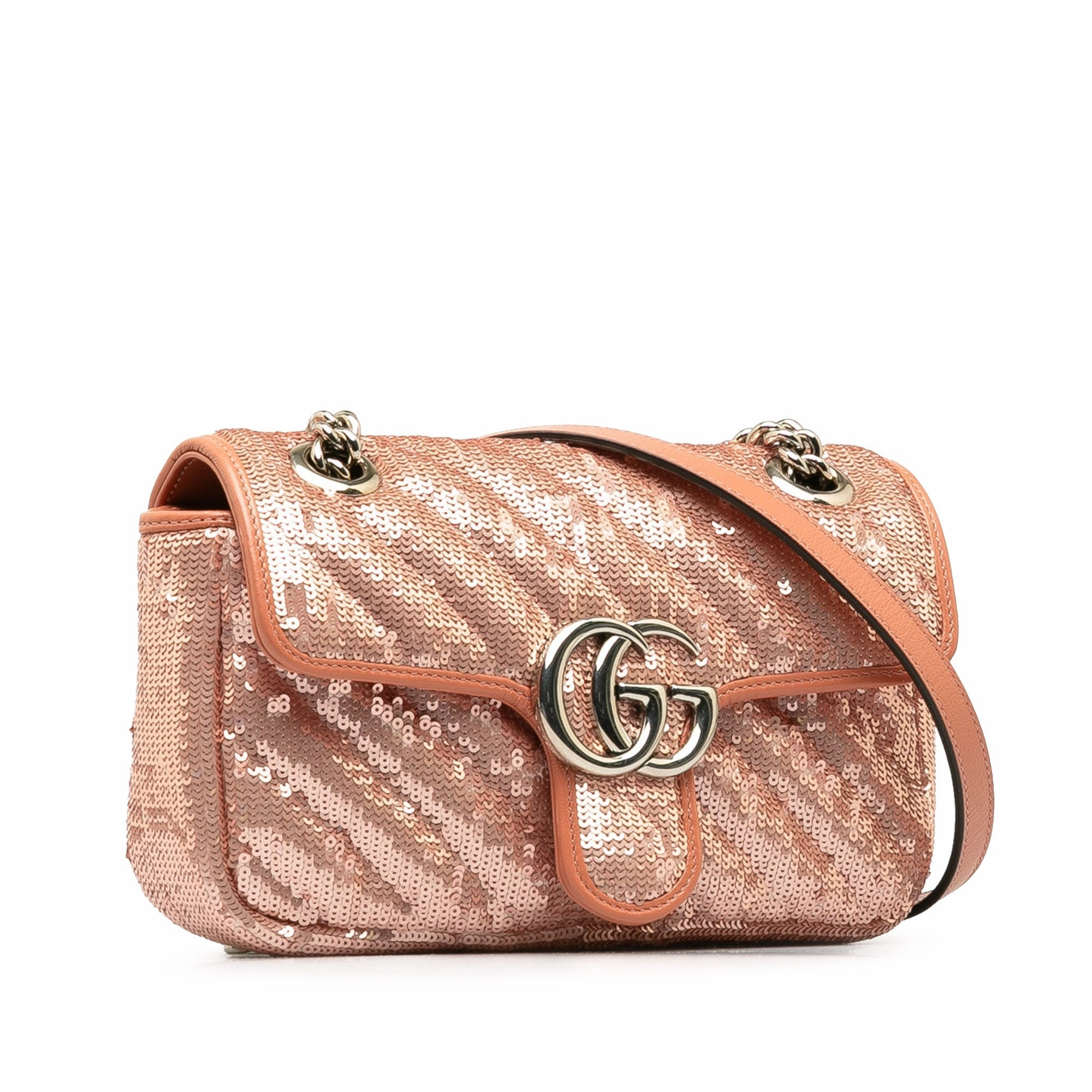 Gucci Mini Sequin Gg Marmont Matelasse Crossbody Bag