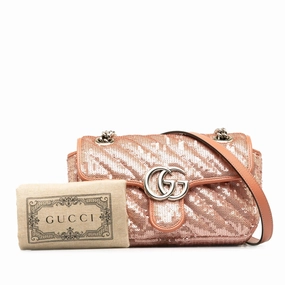 Gucci Mini Sequin Gg Marmont Matelasse Crossbody Bag