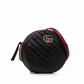 Gucci Mini Torchon GG Marmont Round Crossbody Bag (SHG-ZnjZFD)