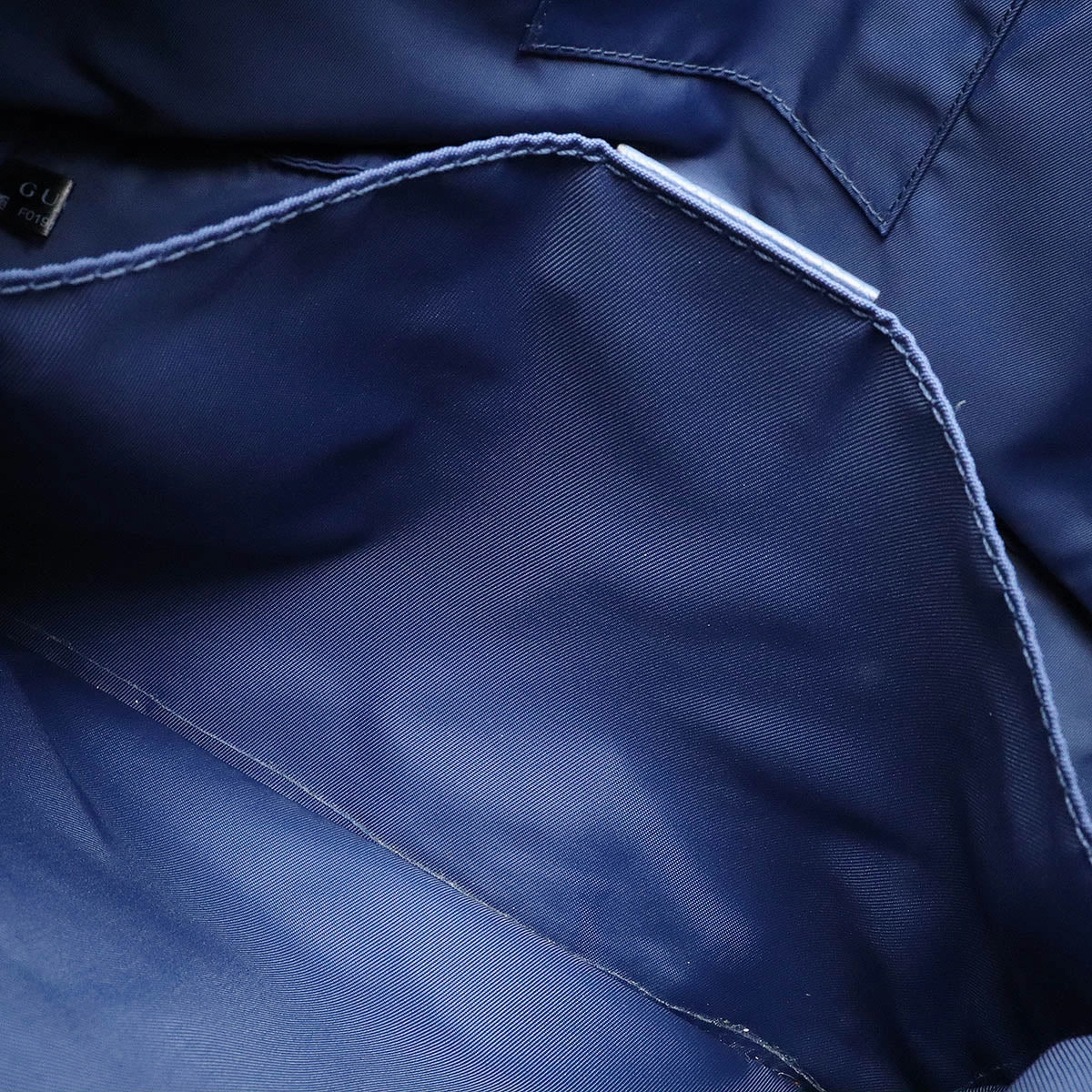 Gucci Nylon Leather Backpack Navy