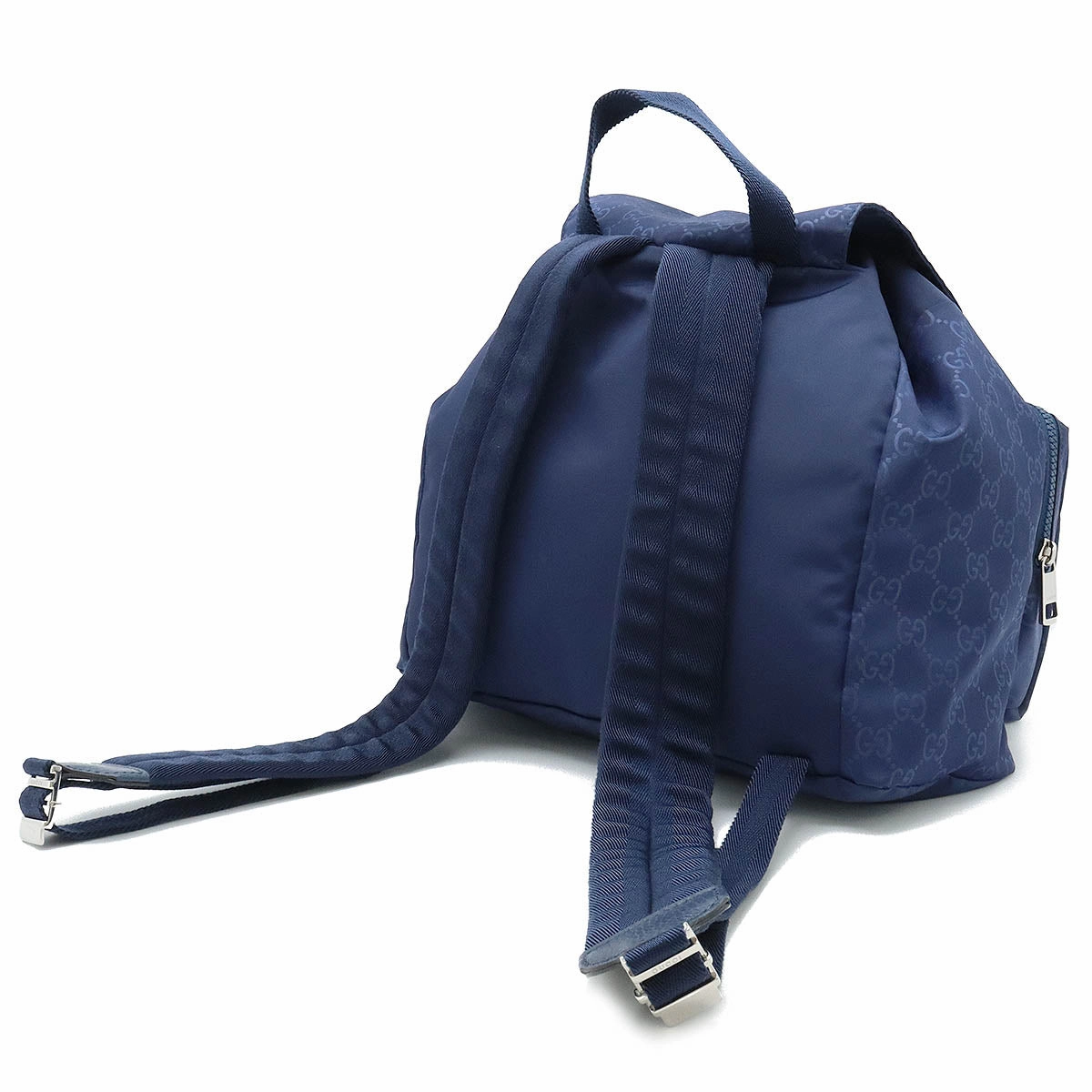 Gucci Nylon Leather Backpack Navy