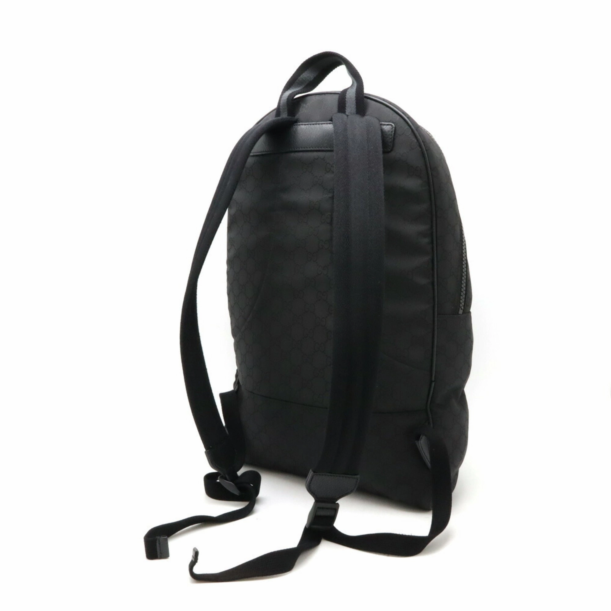 Gucci  Nylon Leather Backpack (Pre-Owned)