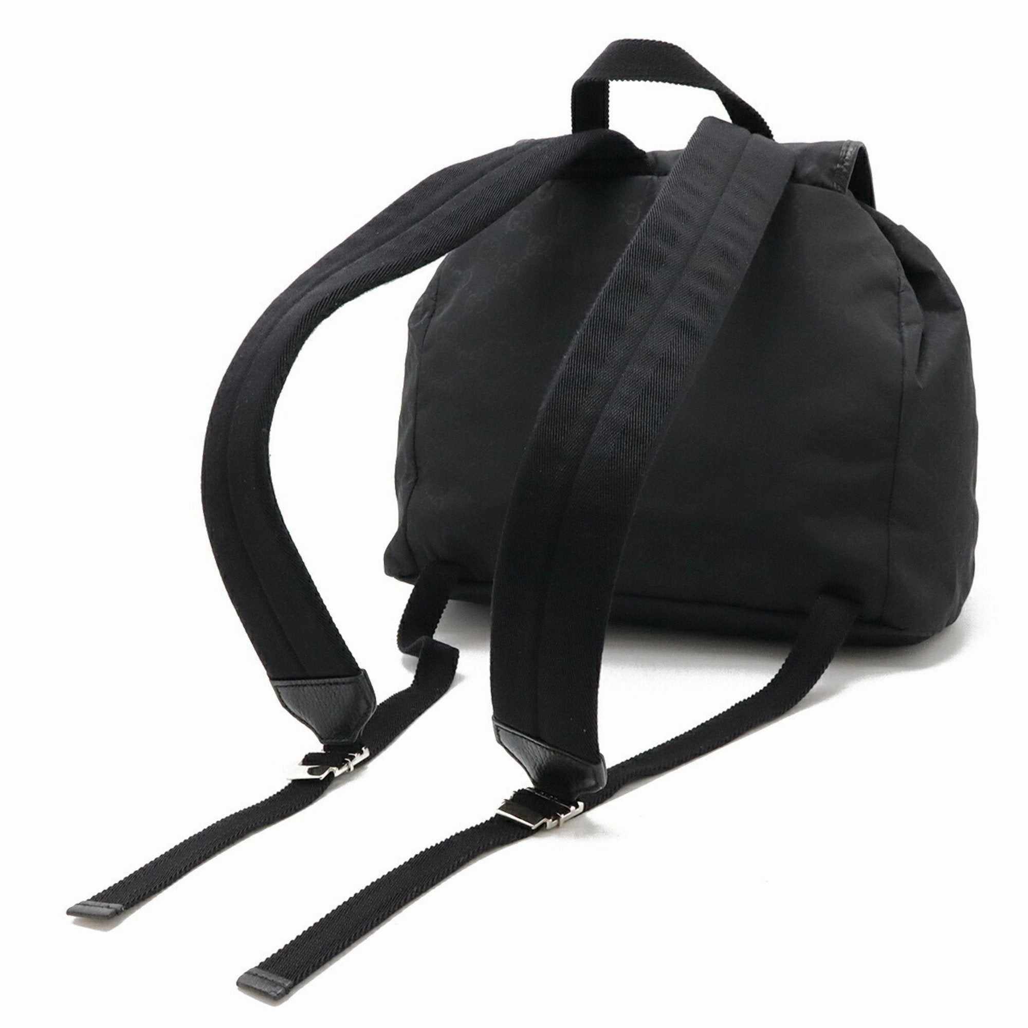Gucci  Nylon Leather Backpack (Pre-Owned)