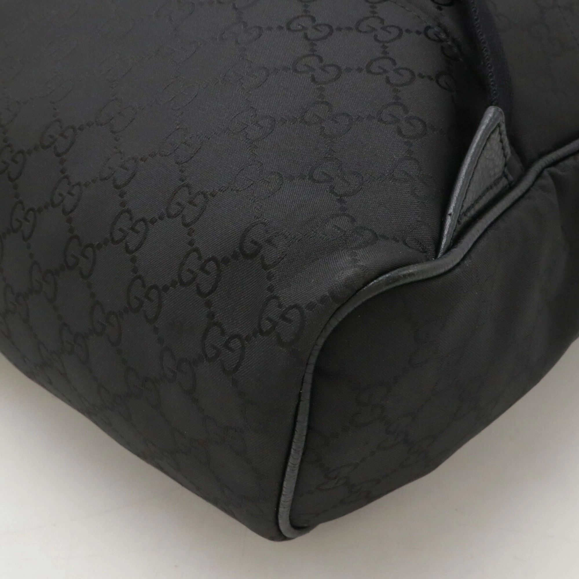 Gucci  Nylon Leather Backpack (Pre-Owned)