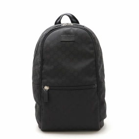 Gucci  Nylon Leather Backpack (Pre-Owned)
