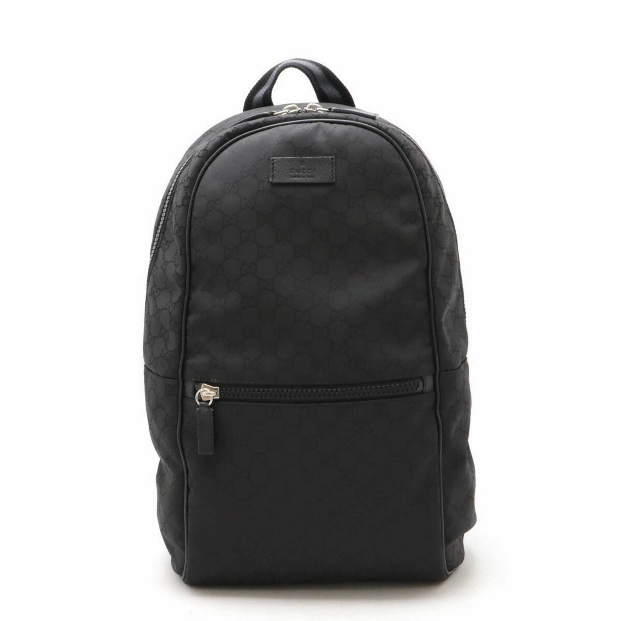 Gucci  Nylon Leather Backpack (Pre-Owned)