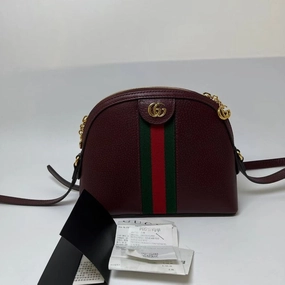 Gucci Ophidia Burgundy Calfskin Crossbody Bag