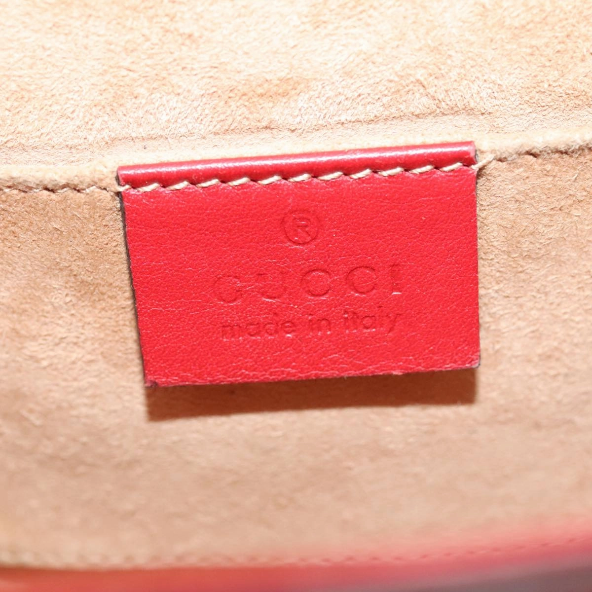 Gucci Padlock Red Leather Shoulder Bag ()