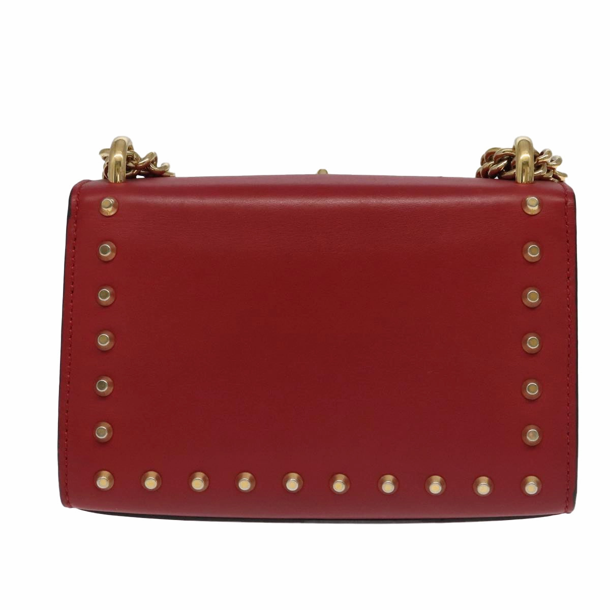 Gucci Padlock Red Leather Shoulder Bag ()