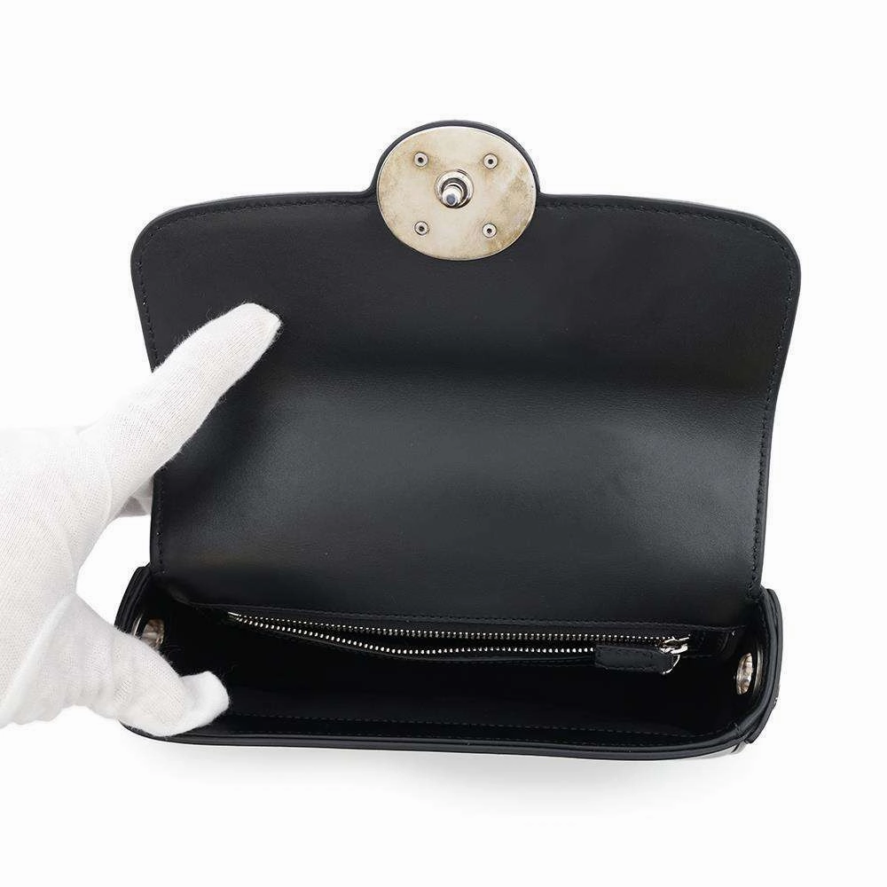 GUCCI Petit GG 2way Shoulder Bag Black739722 Leather