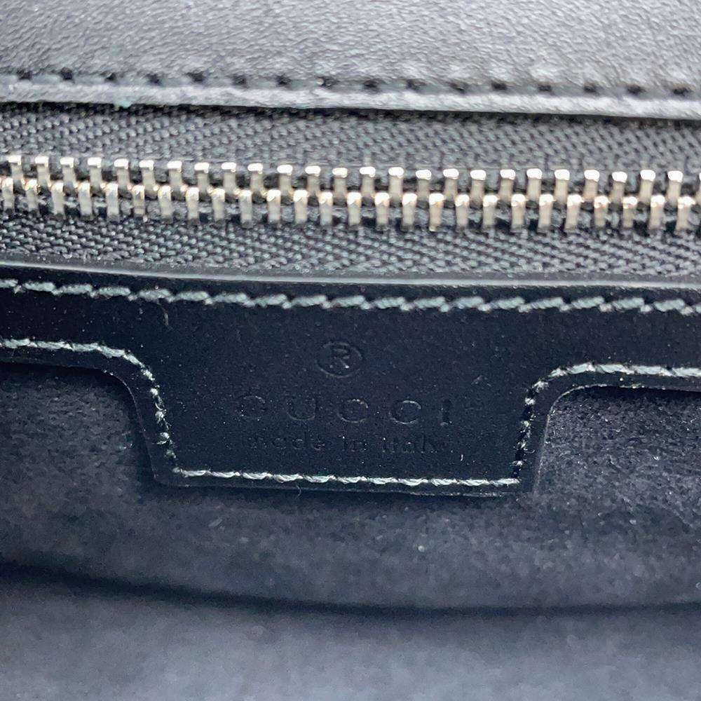 GUCCI Petit GG 2way Shoulder Bag Black739722 Leather
